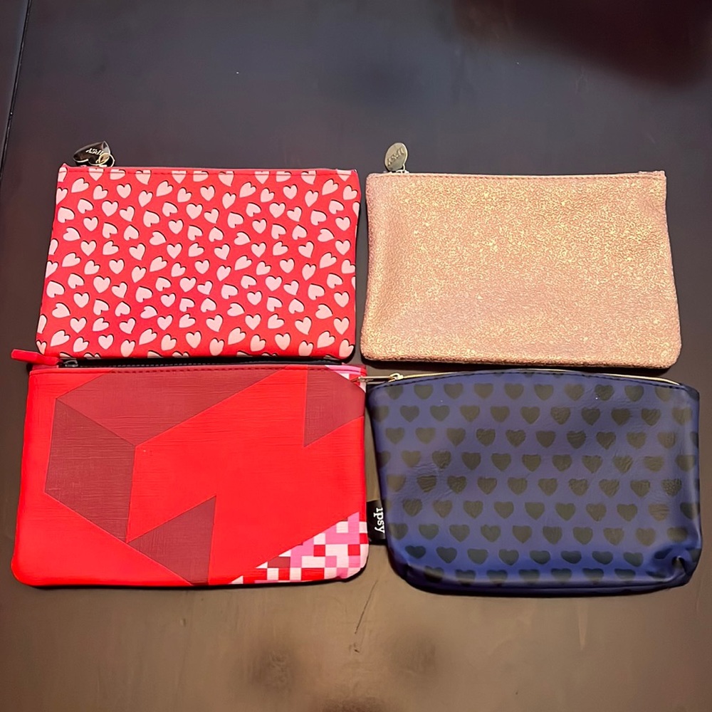 Lot of 4 Ipsy Makeup Bags